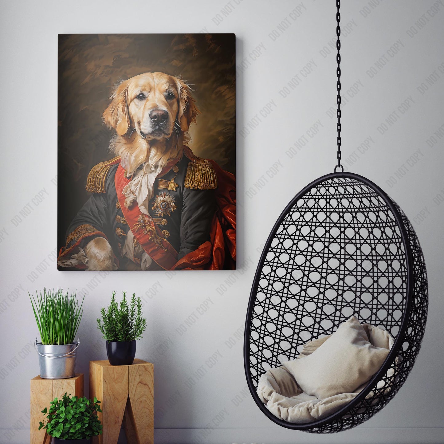 Golden Retriever Aristocrat Portrait