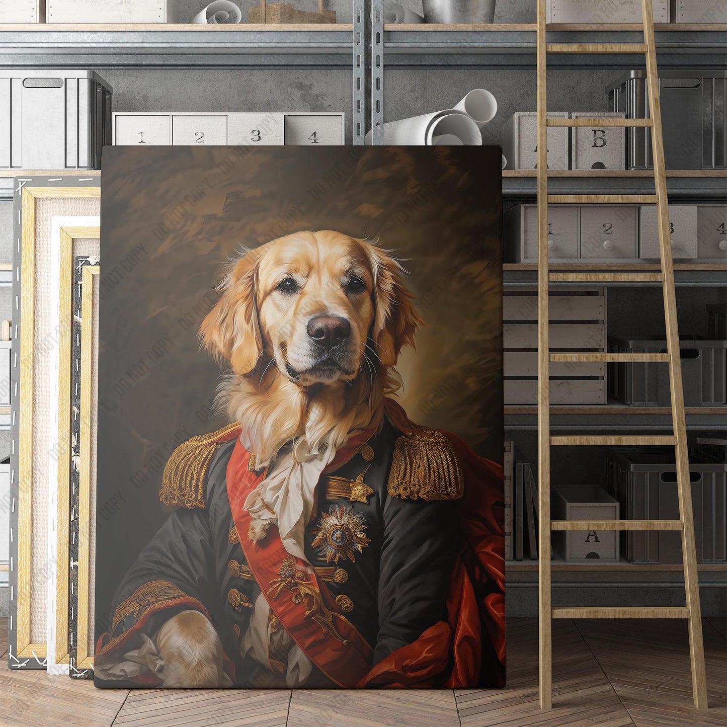 Golden Retriever Aristocrat Portrait