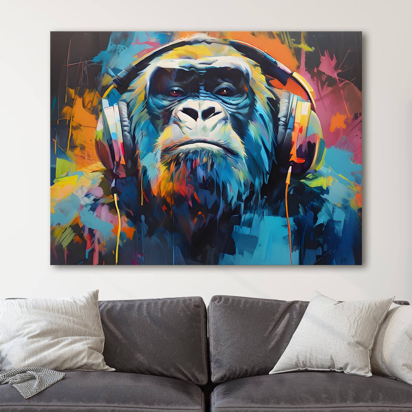 Gorilla DJ Headphones Banksy