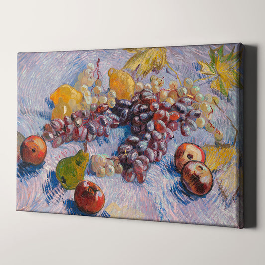 Grapes, Lemons, Pears, and Apples (1887) by Van Gogh