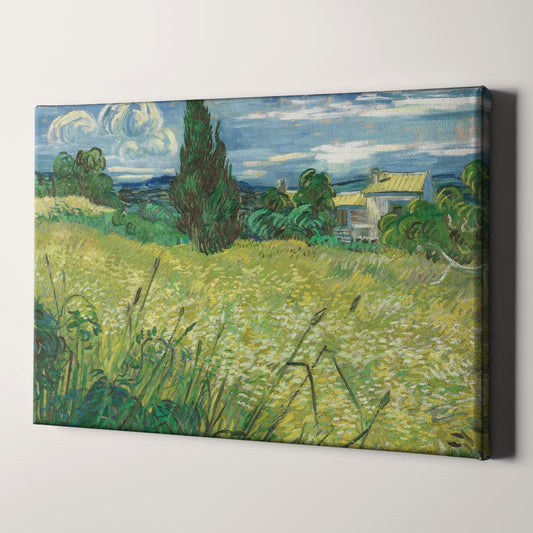 Green Wheat Field with Cyprus (1889) by Van Gogh