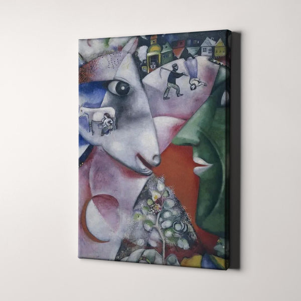 I and the Village by Marc Chagall Canvas Wall Art Prints – Big