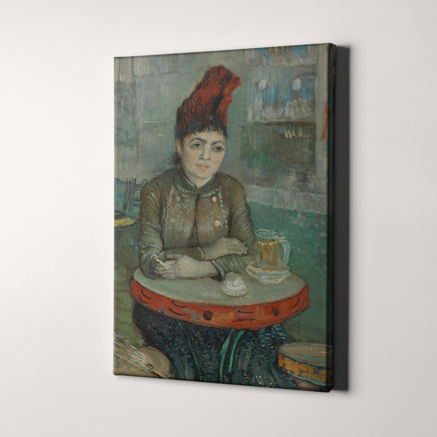 In the Café- Agostina Segatori in Le Tambourin (1887) by Van Gogh