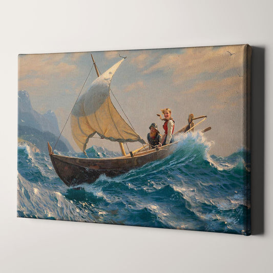 In the Middle of the Fjord (1900) by Hans Dahl