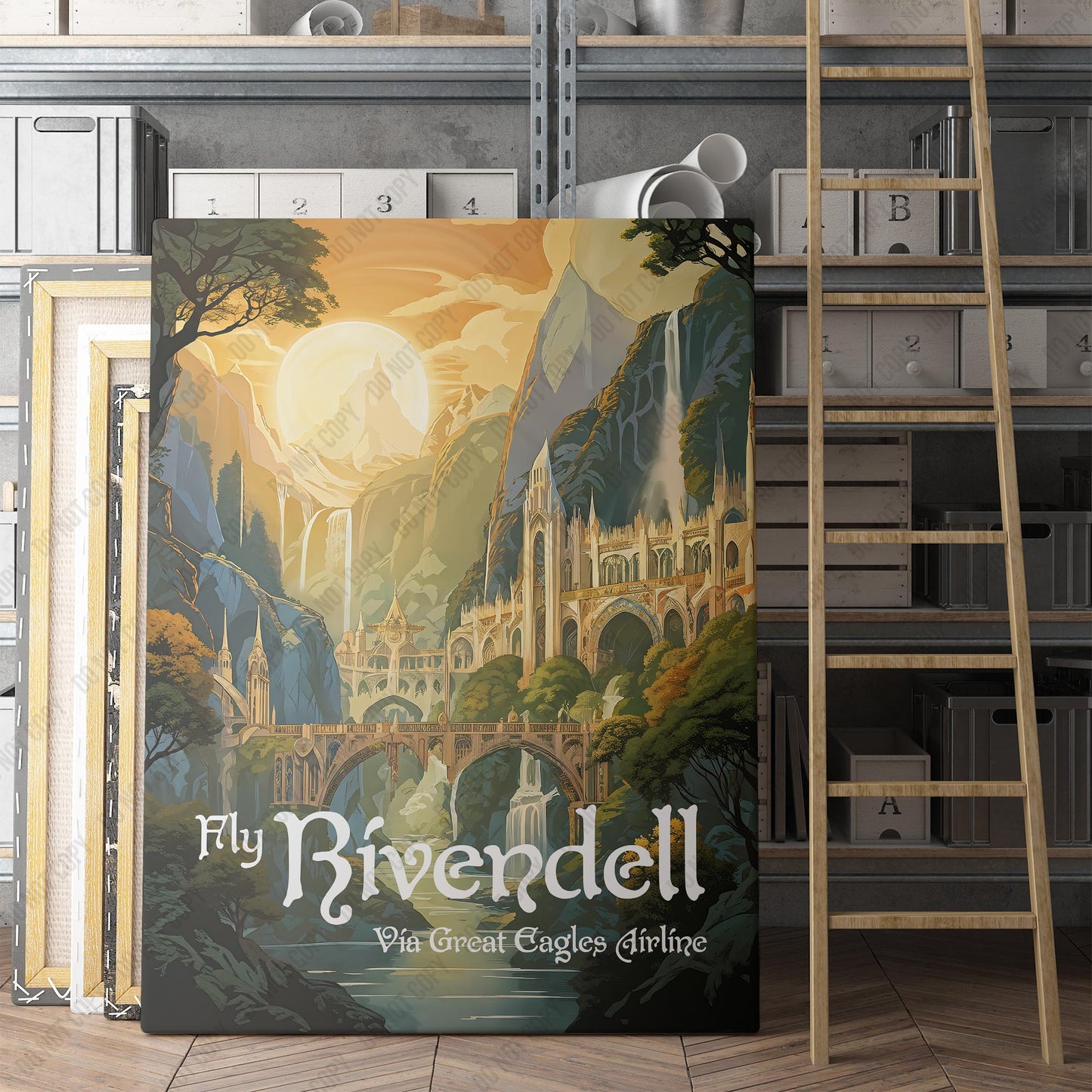 Vintage Rivendell Travel Poster