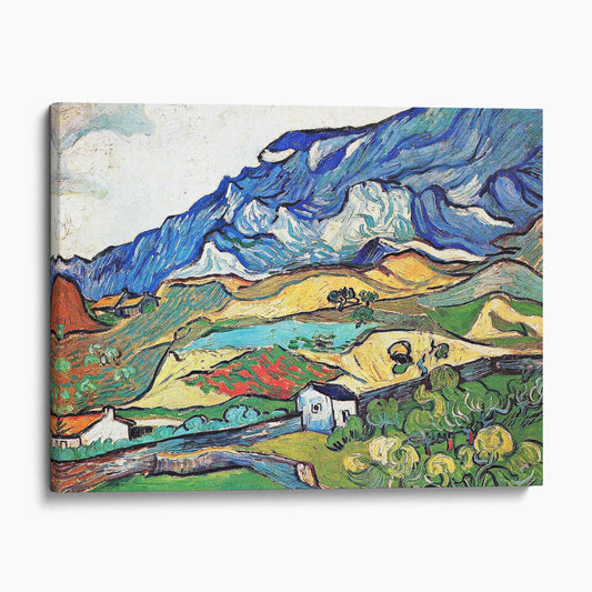 Les Alpilles a Mountain Landscape near Saint-Remy by Vincent Van Gogh