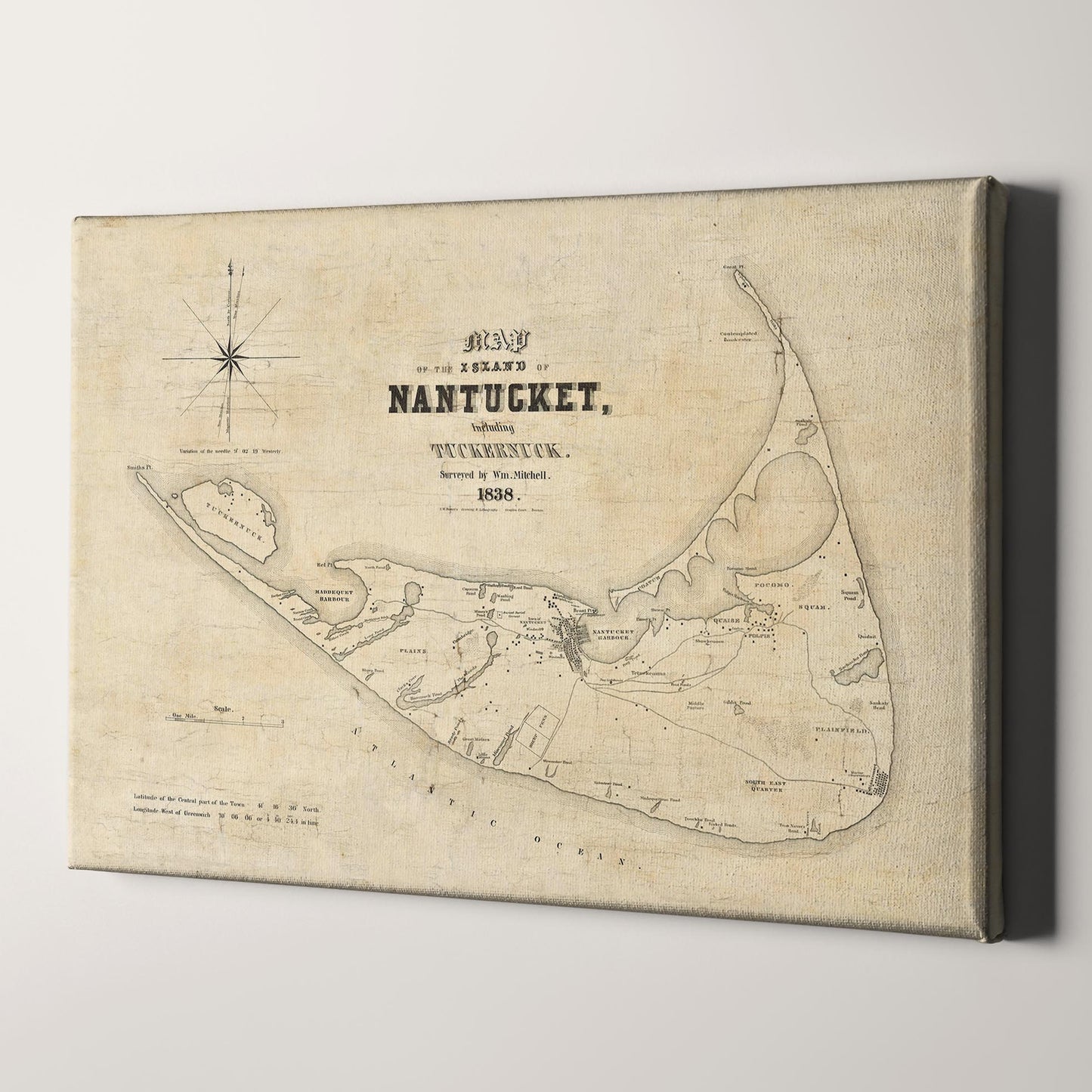 Map of Nantucket 1838