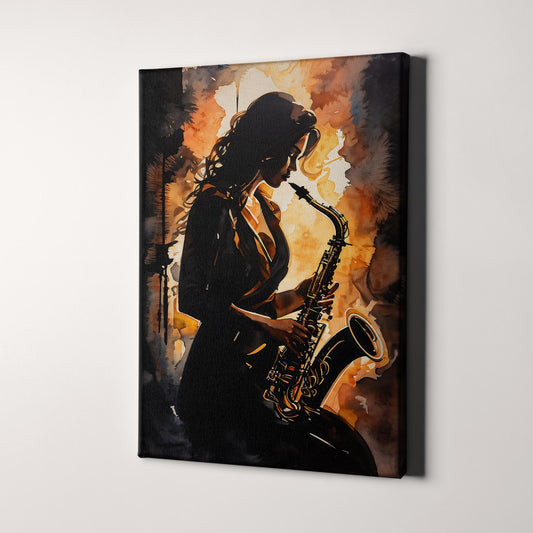 Miss Music - Woman Playing Saxophone