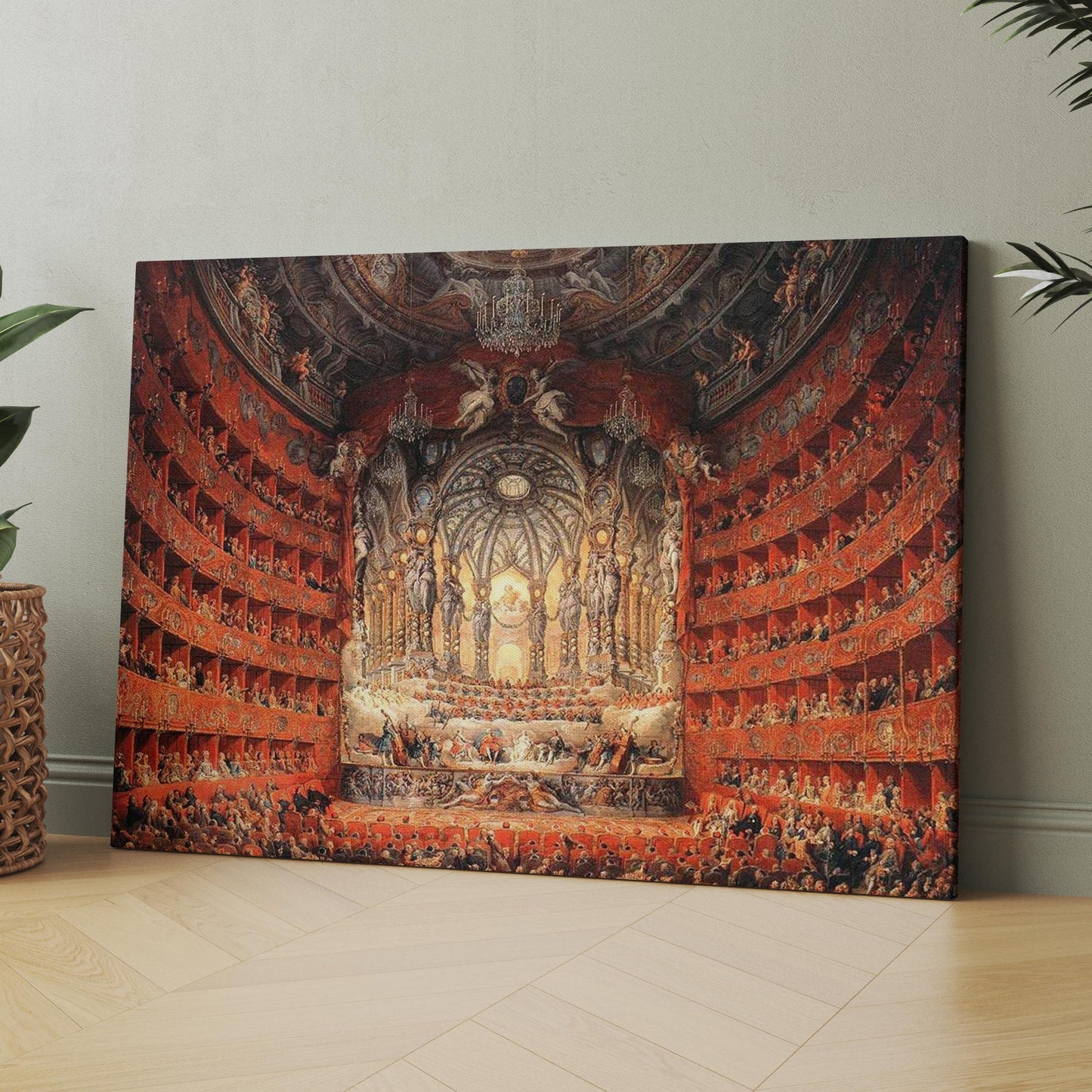 Musical Feast Given by the Cardinal de La Rochefoucauld in the Teatro Argentina in Rome (1735) by Giovanni Paolo Panini