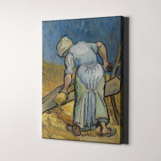 Peasant Woman Bruising Flax (1889) by Van Gogh