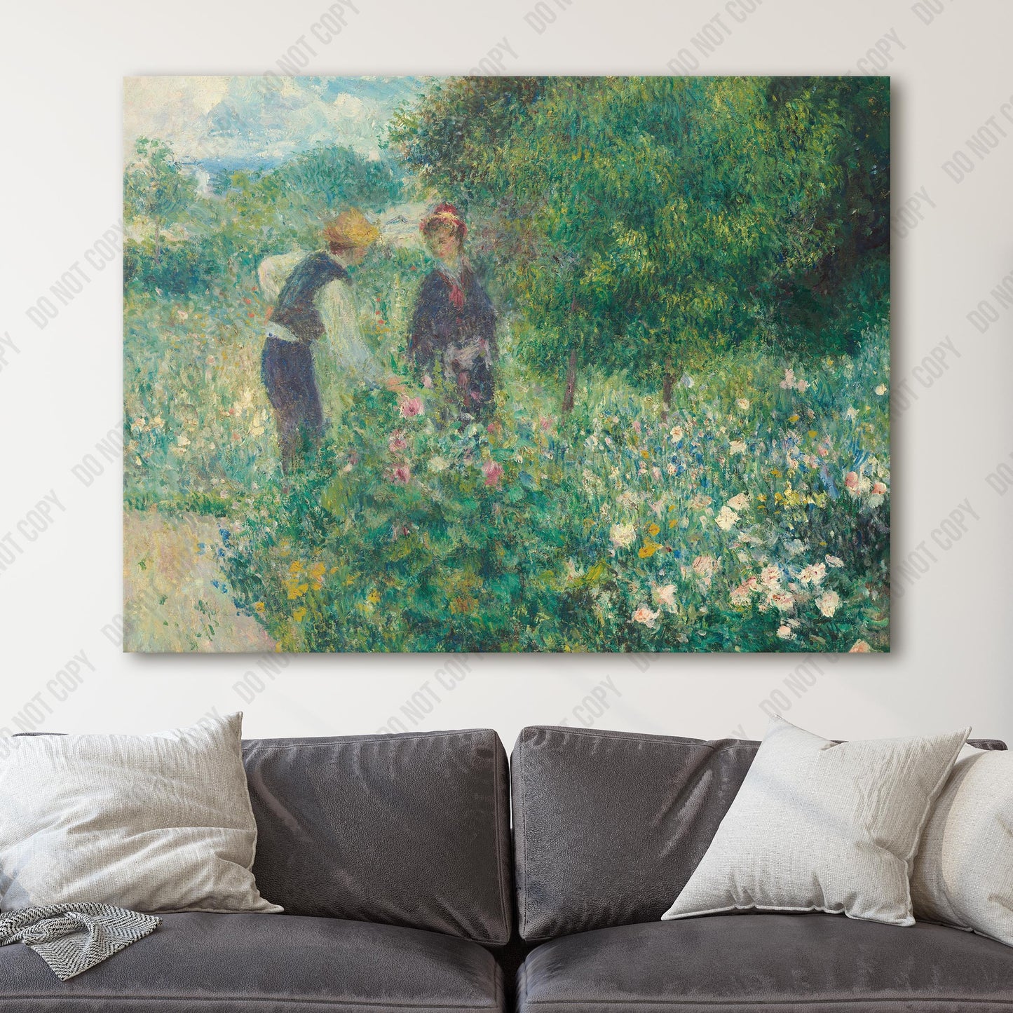 Picking Flowers (1875) by Renoir