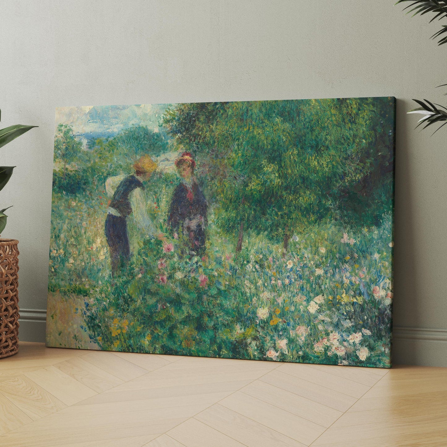 Picking Flowers (1875) by Renoir