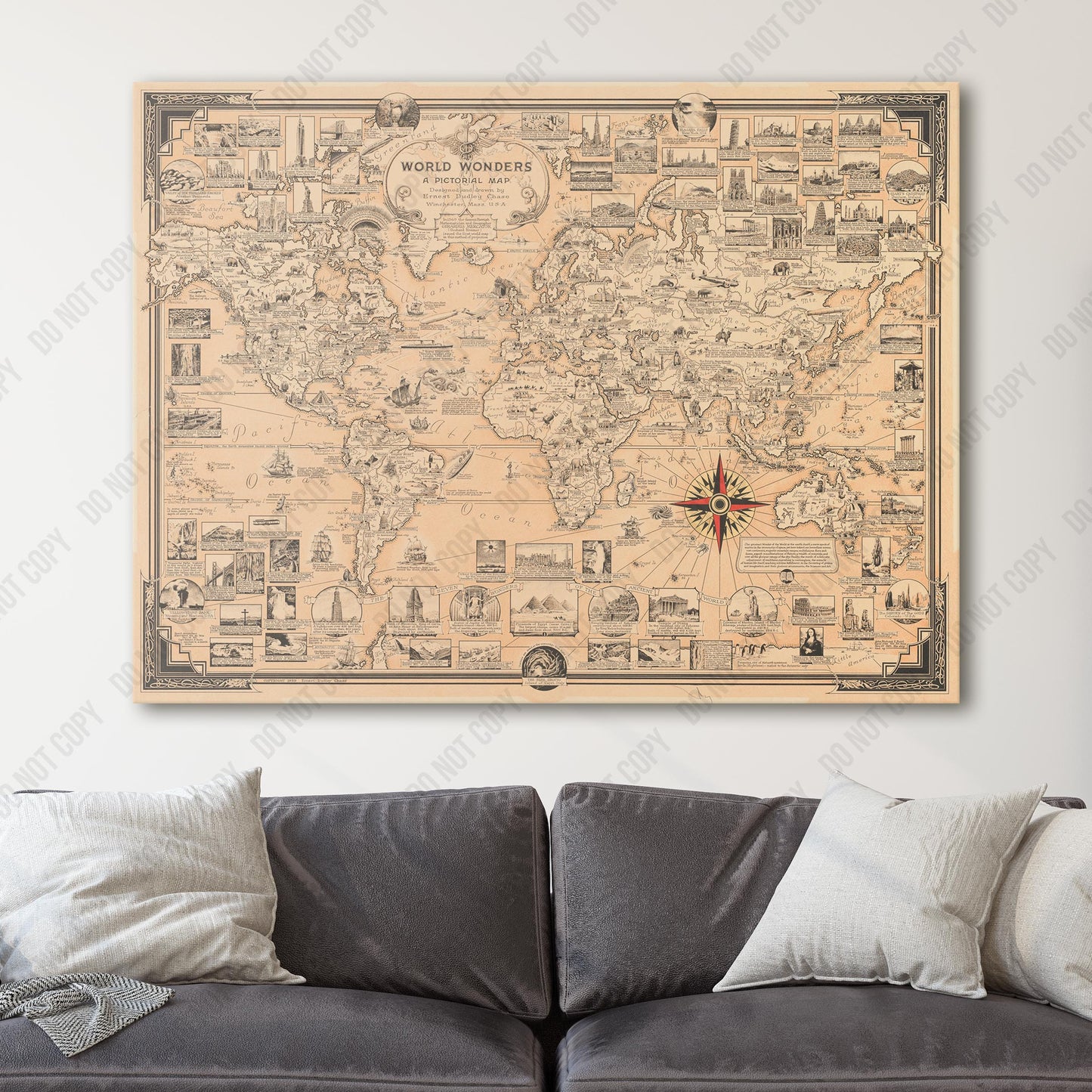 Pictorial Map of the World