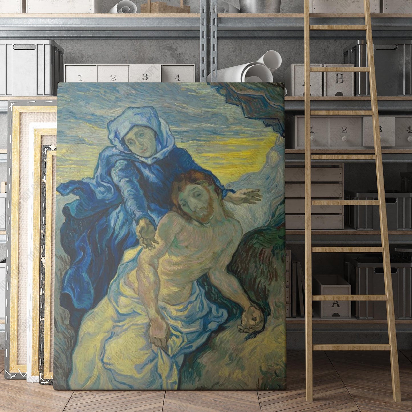 Pietà (after Delacroix) (1889) by Van Gogh
