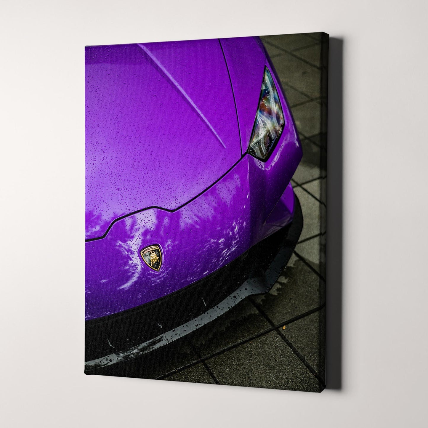 Purple Lamborghini Close Up