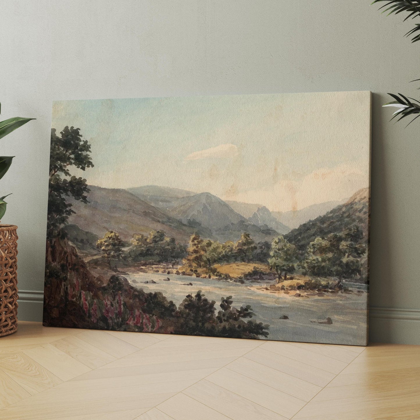 River and Hills Landscape