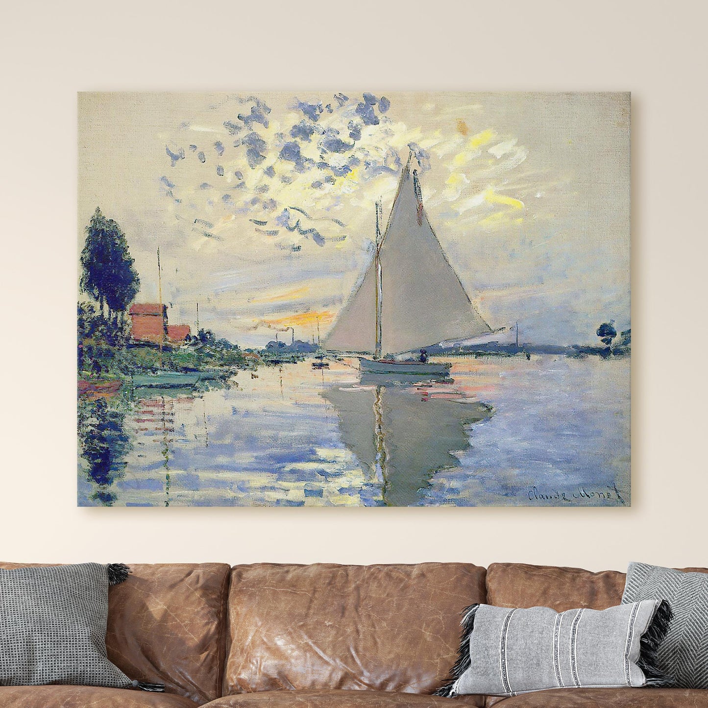 Sailboat by Claude Monet