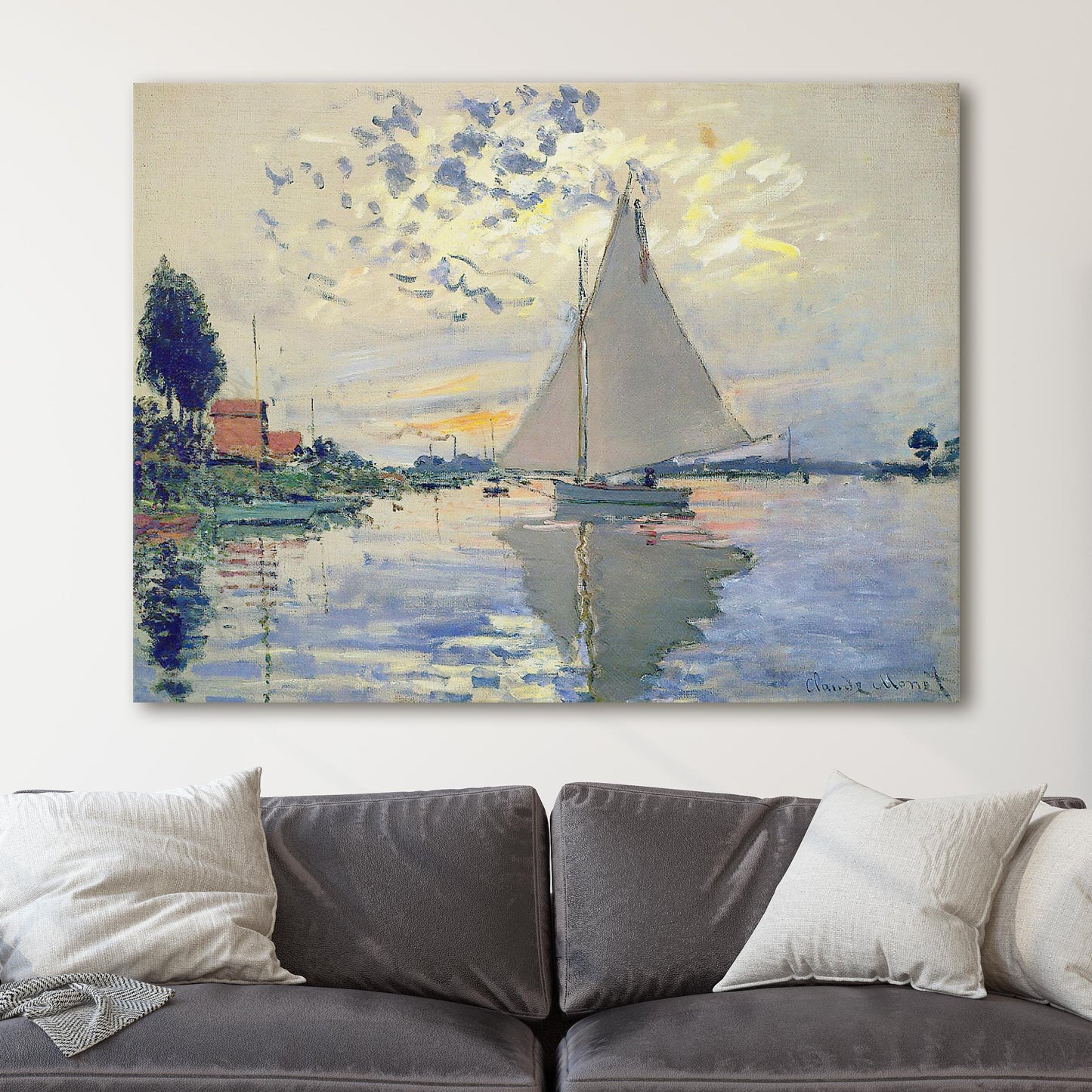 Sailboat by Claude Monet