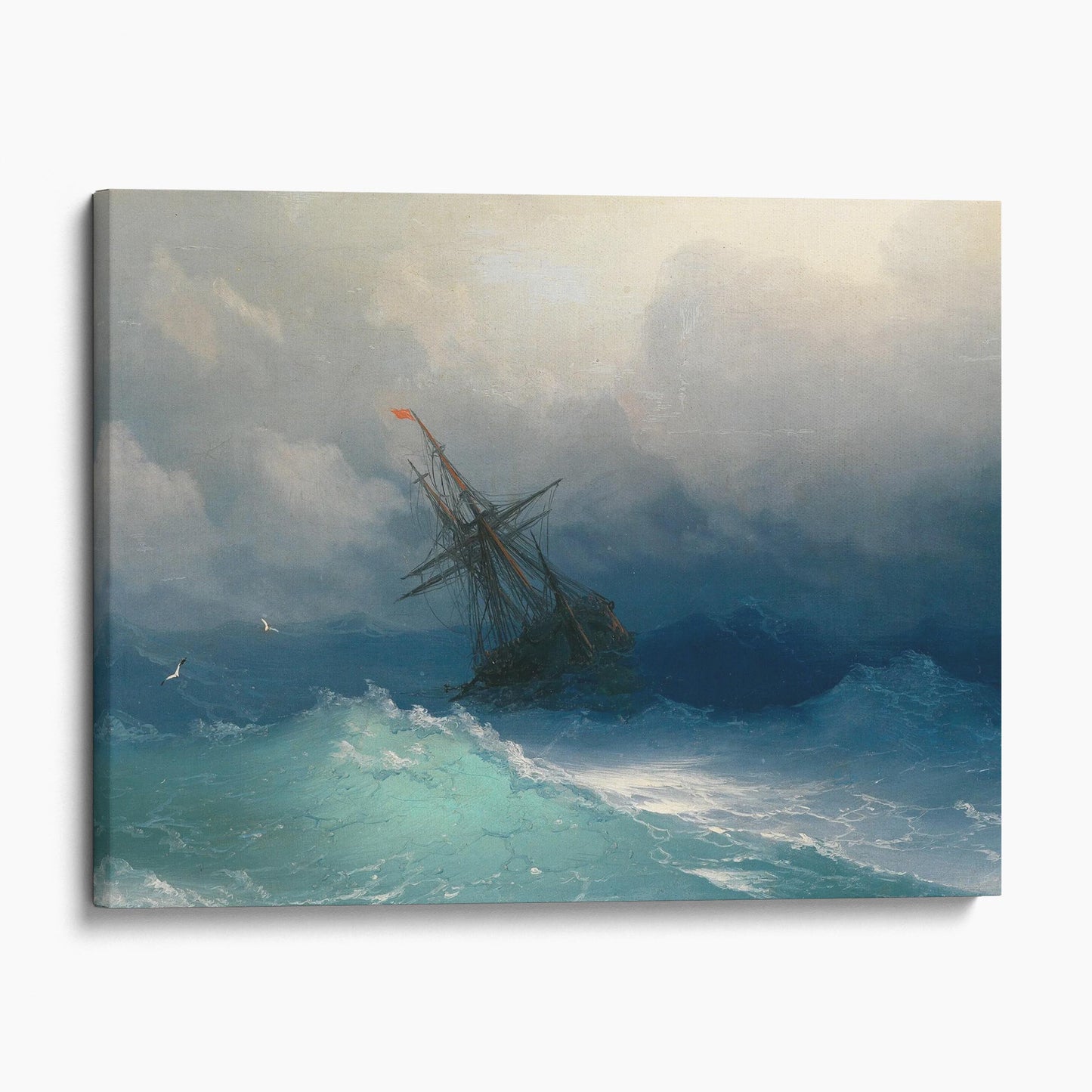 Ship on Stormy Seas by Ivan Konstantinovich Aivazovsky