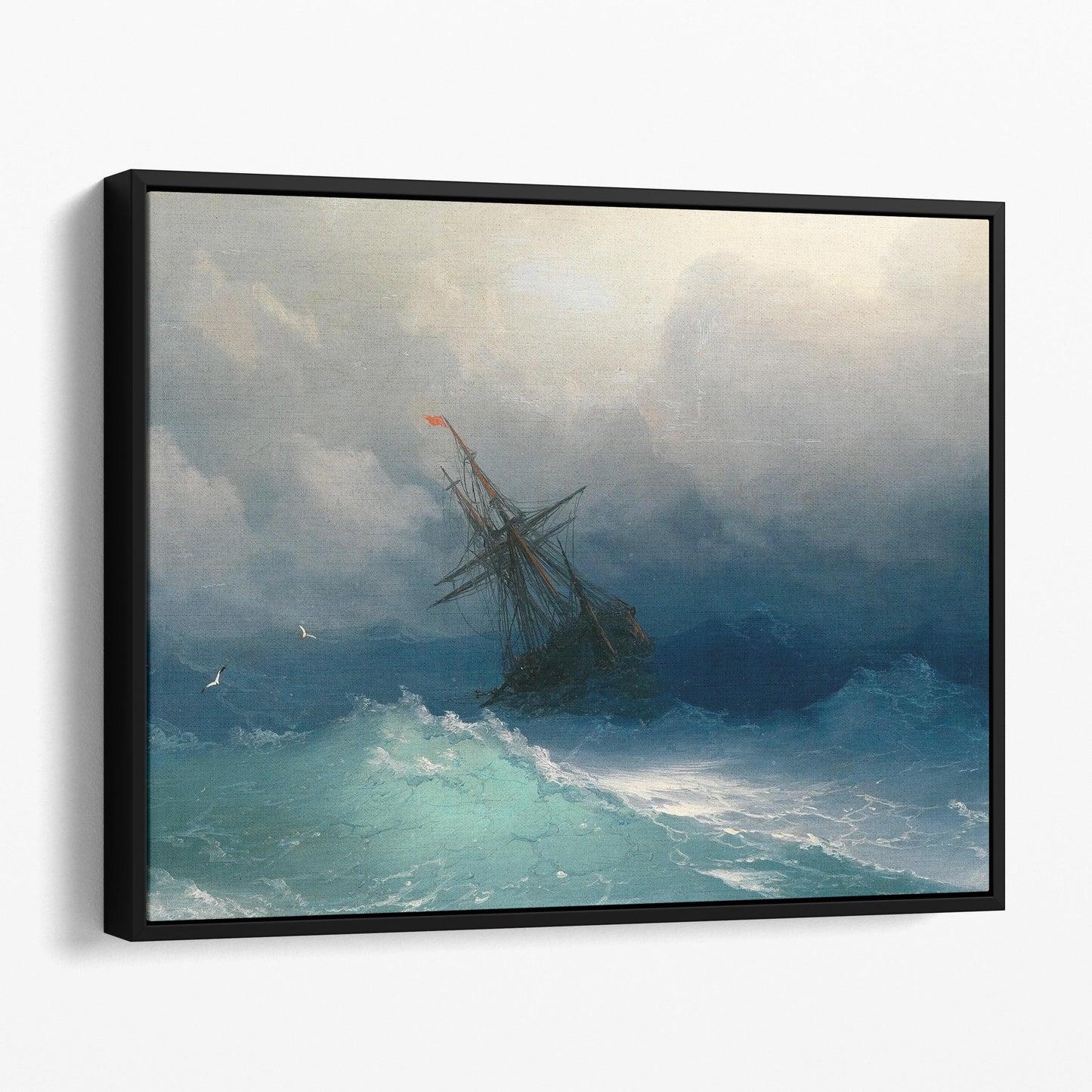 Ship on Stormy Seas by Ivan Konstantinovich Aivazovsky