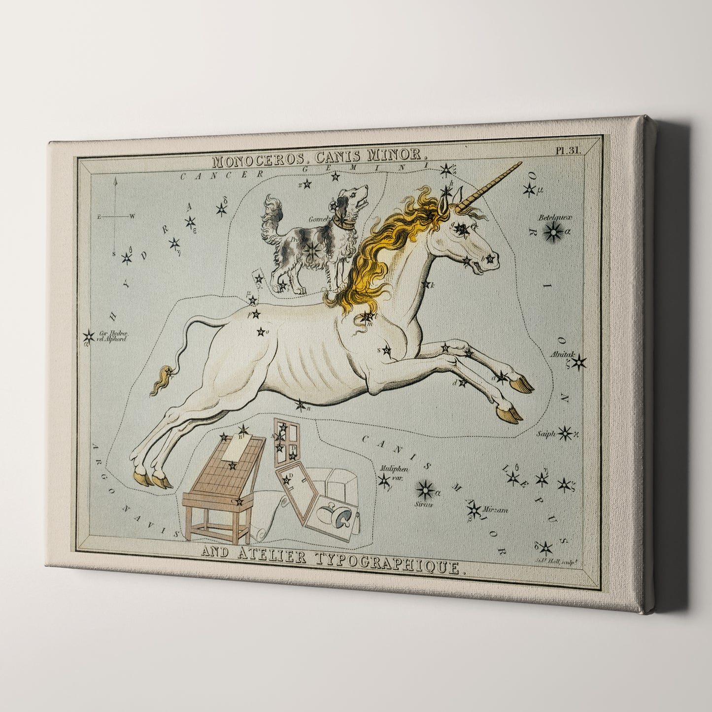 Sidney Hall’s Astronomical Chart 1831