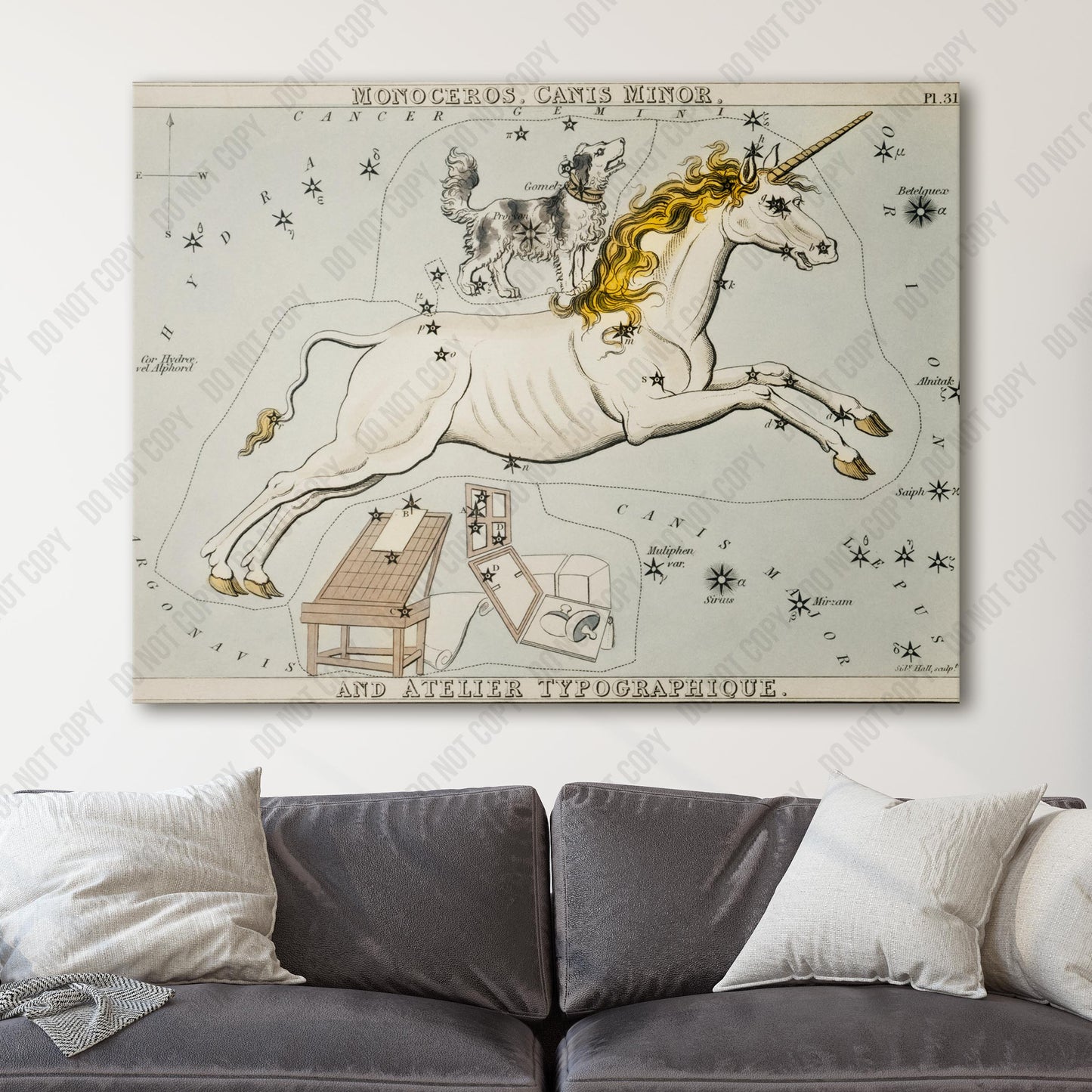 Sidney Hall’s Astronomical Chart 1831