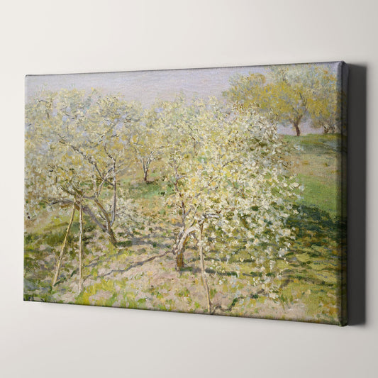 Spring (Fruit Trees in Bloom) (1873) by Claude Monet