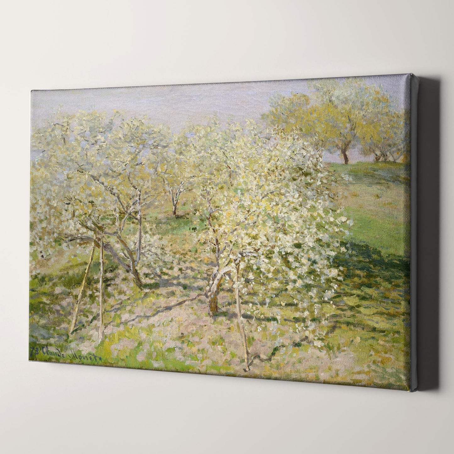 Spring (Fruit Trees in Bloom) (1873) by Claude Monet