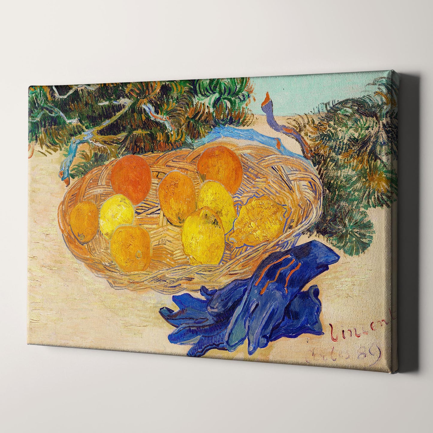 Oranges and Lemons with Blue Gloves (1889) by Van Gogh