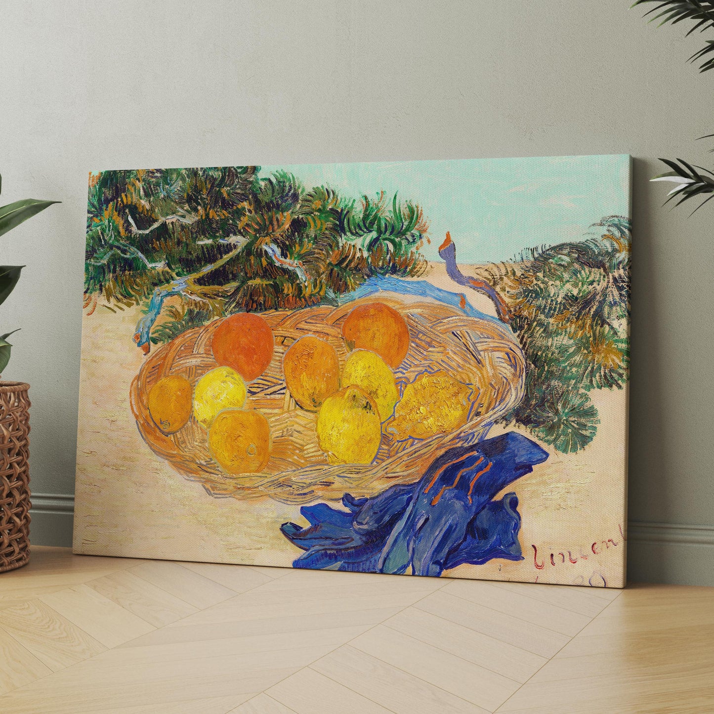 Oranges and Lemons with Blue Gloves (1889) by Van Gogh