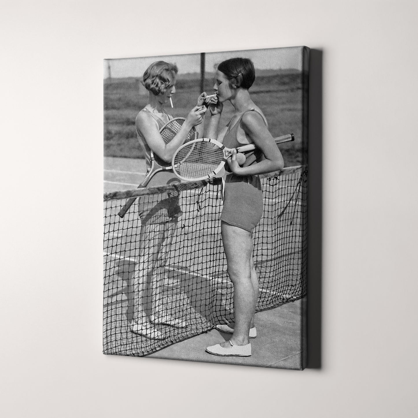 Tennis Girls Smoking Cigarettes