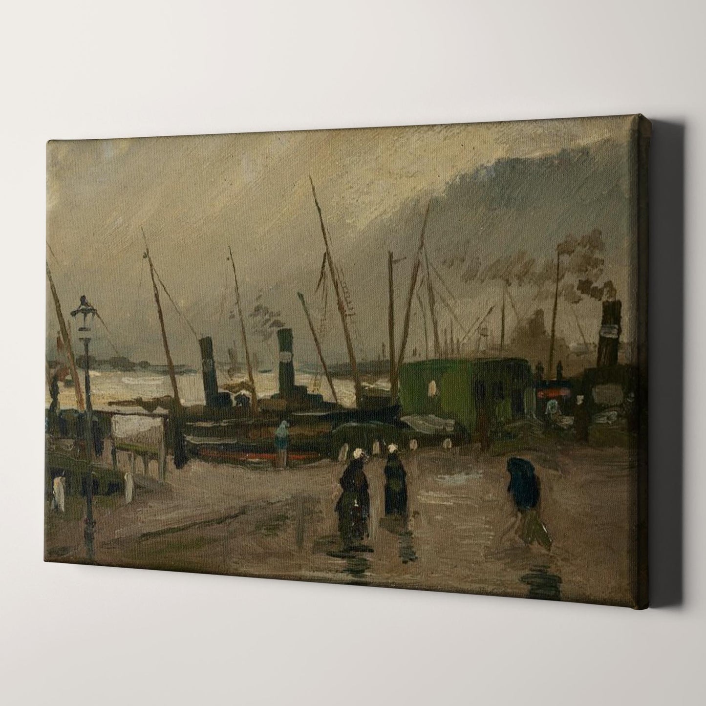 The De Ruijterkade in Amsterdam (1885) by Van Gogh