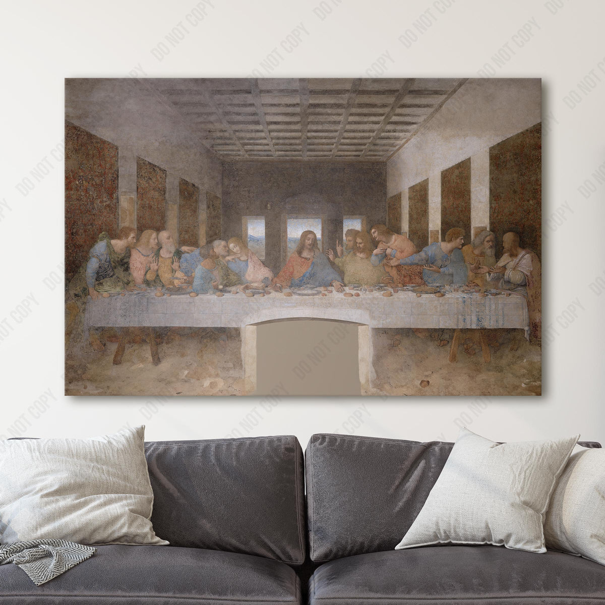 The Last Supper by Leonardo Da Vinci Canvas Wall Art Prints – Big ...