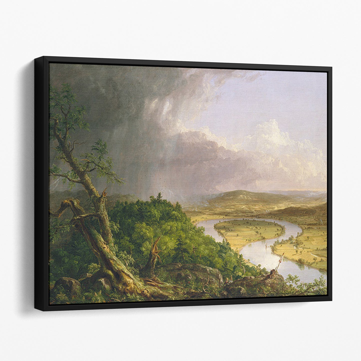 A View from Mount Holyoke After a Thunderstorm, Northampton, Massachusetts - The Oxbow (1836) by Thomas Cole