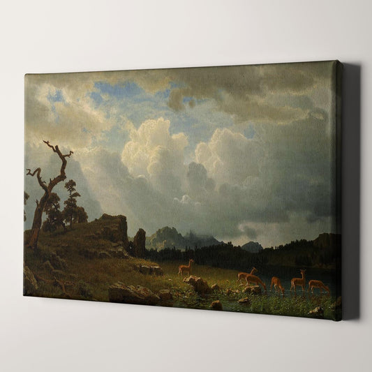 Thunderstorm in the Rocky Mountains (1859) by Albert Bierstadt