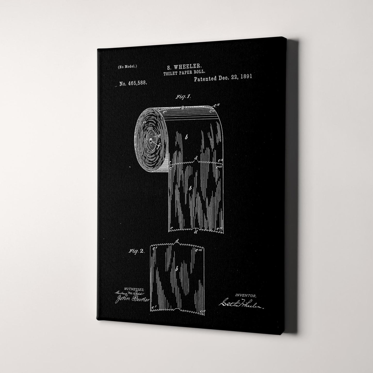 Toilet Paper Patent Blueprint