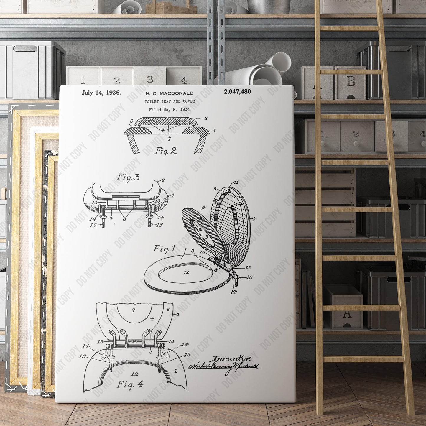 Toilet Seat Blueprint Patent