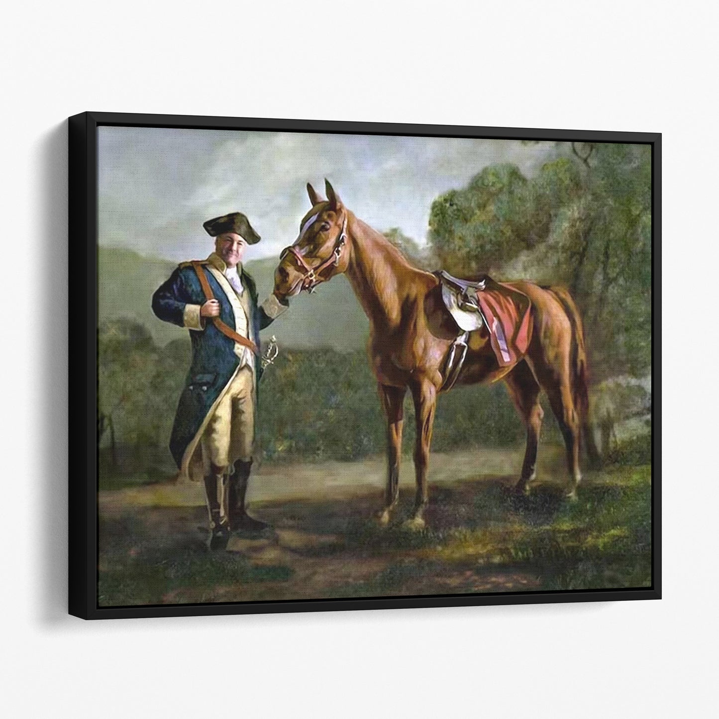 Pie O My Painting in The Sopranos: Tony with Pie-O-My Horse "Napoleon Style"