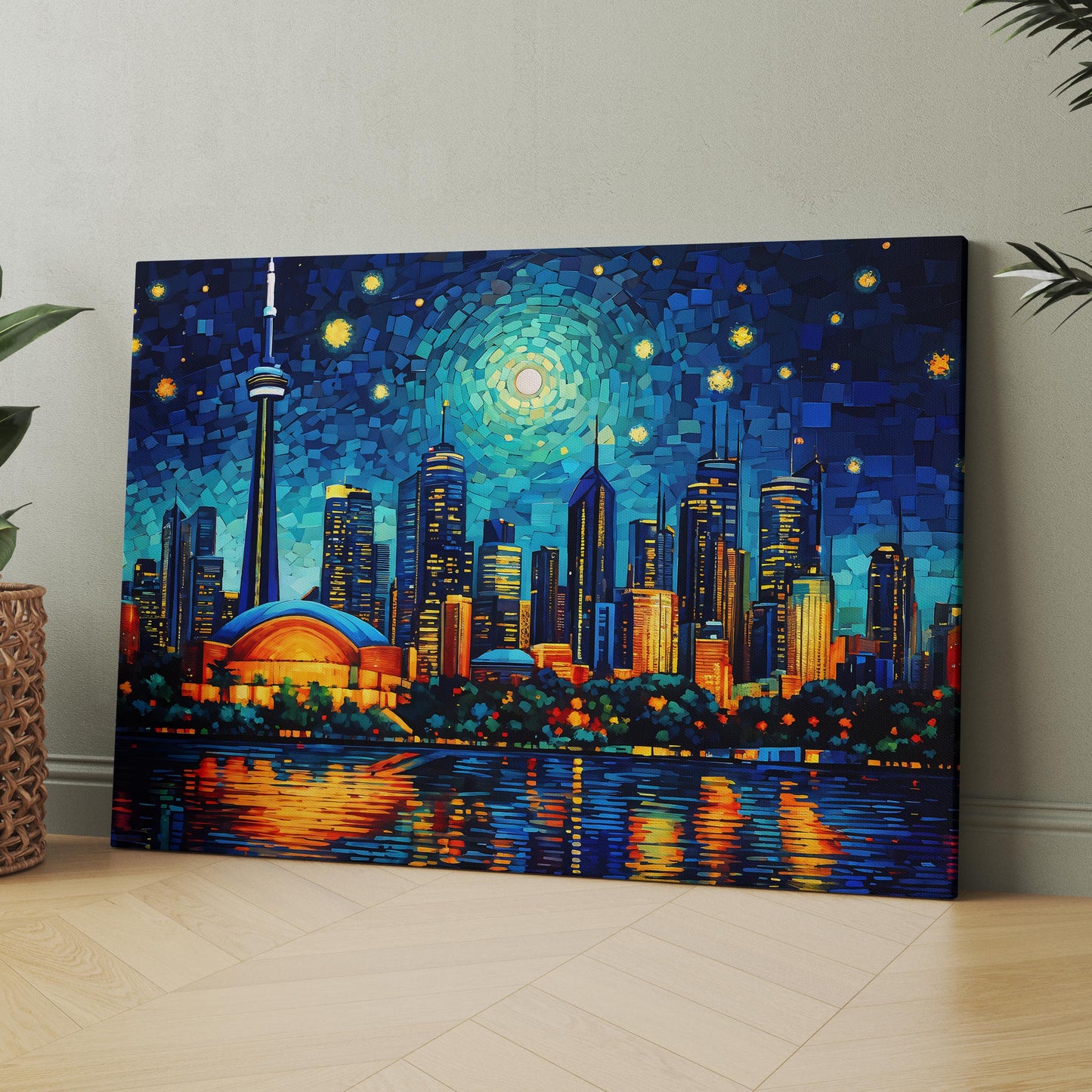 Toronto Skyline as Van Gogh Starry Night