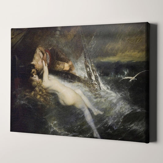 The Kiss of the Siren (1882) by Gustav Wertheimer