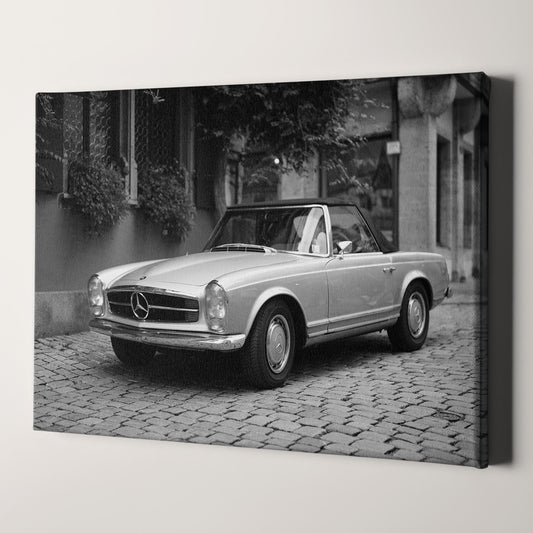 Classic Mercedes Benz Convertible in Black & White