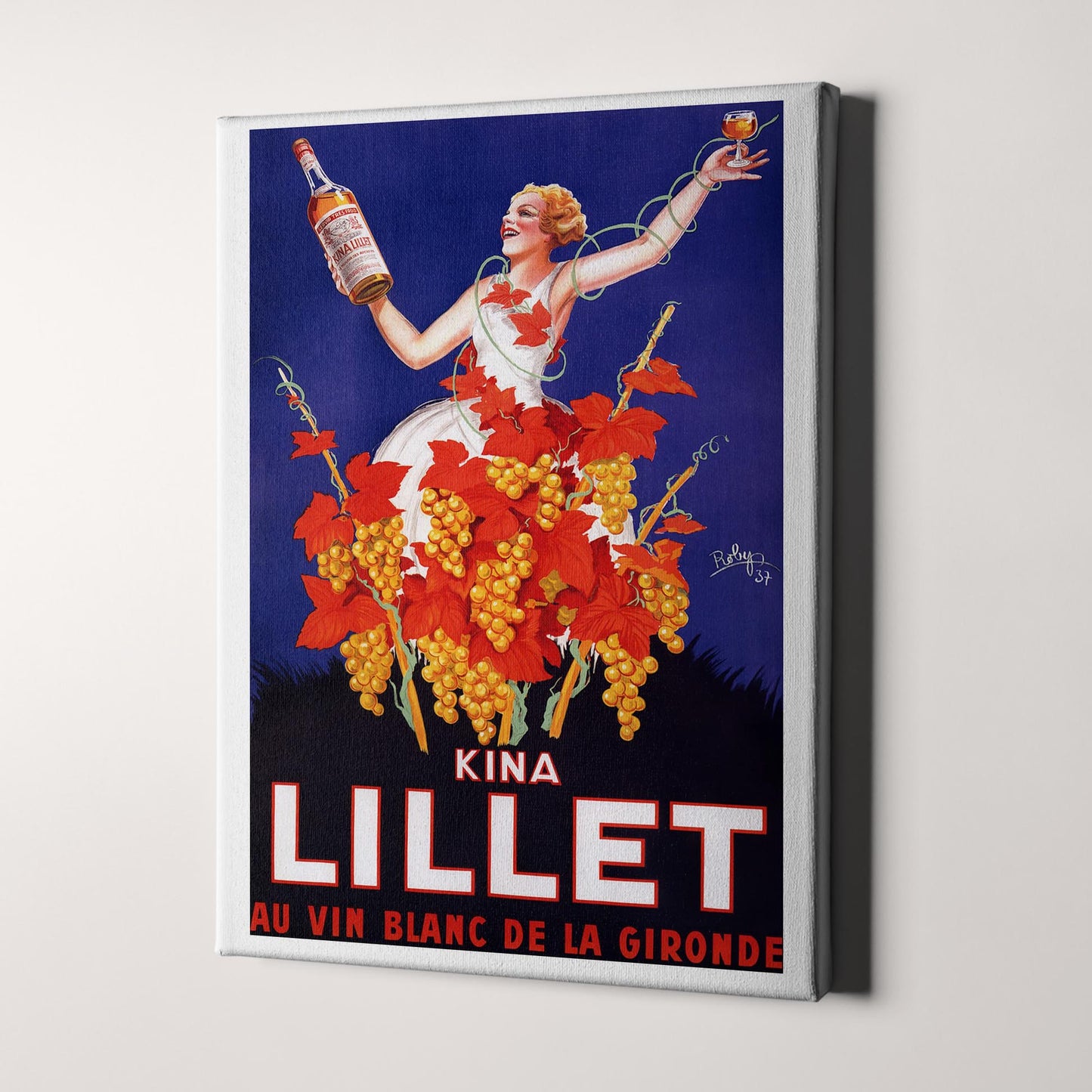 Kina Lillet (1937) Vintage Wine Poster by Robys