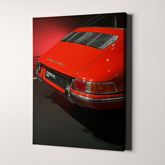 Vintage Red Porsche Bumper