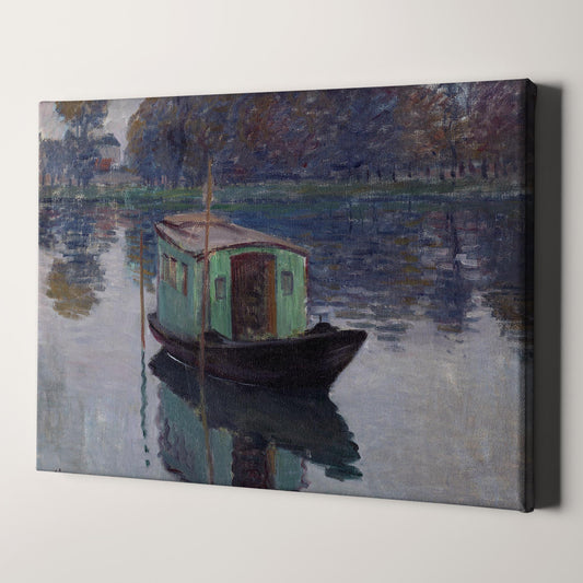 The Studio Boat by Claude Monet