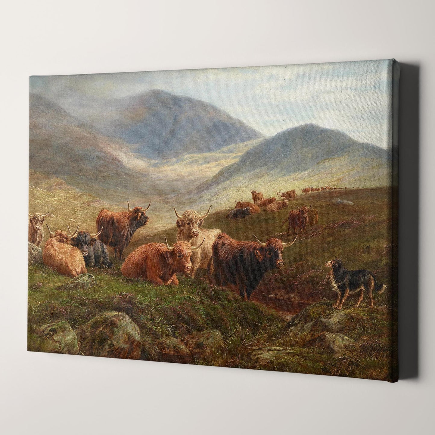 Highland Cattle - Victorian Country Landscape