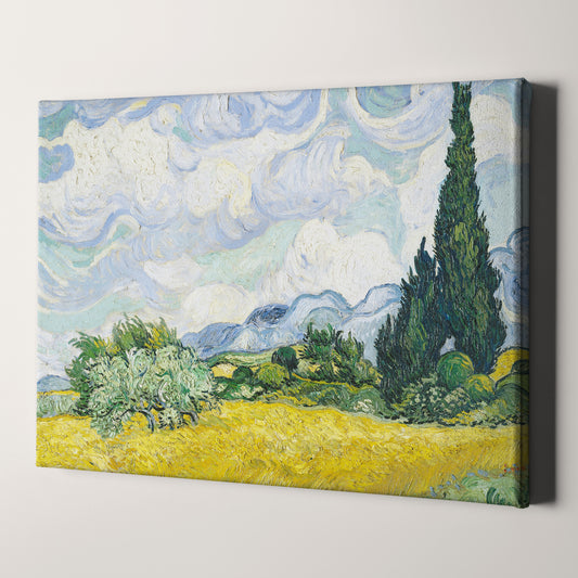 Wheat Fields With Cypresses by Van Gogh