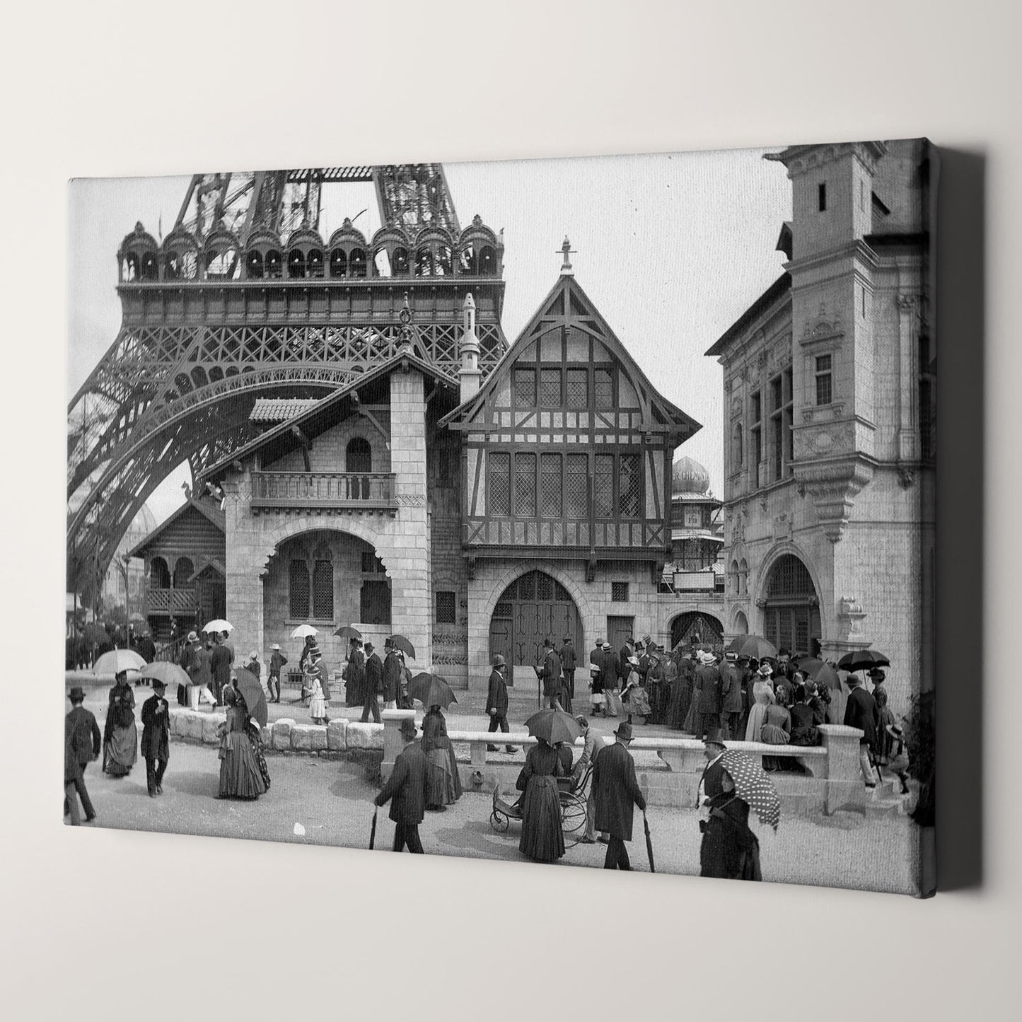 Venice Glass-Making Pavilion at the Eiffel Tower During the World Fair of 1889