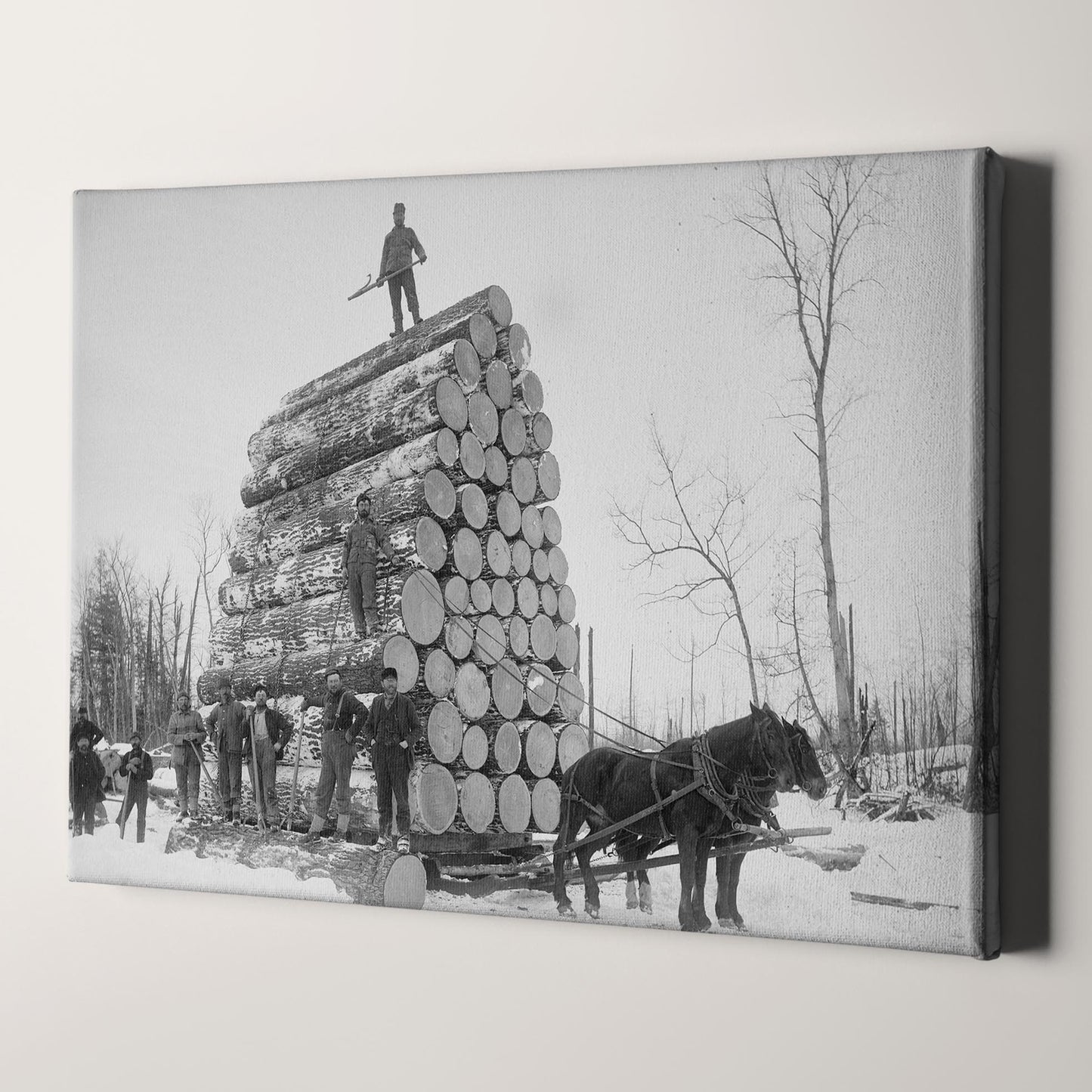 Lumberjacks at Work 1890