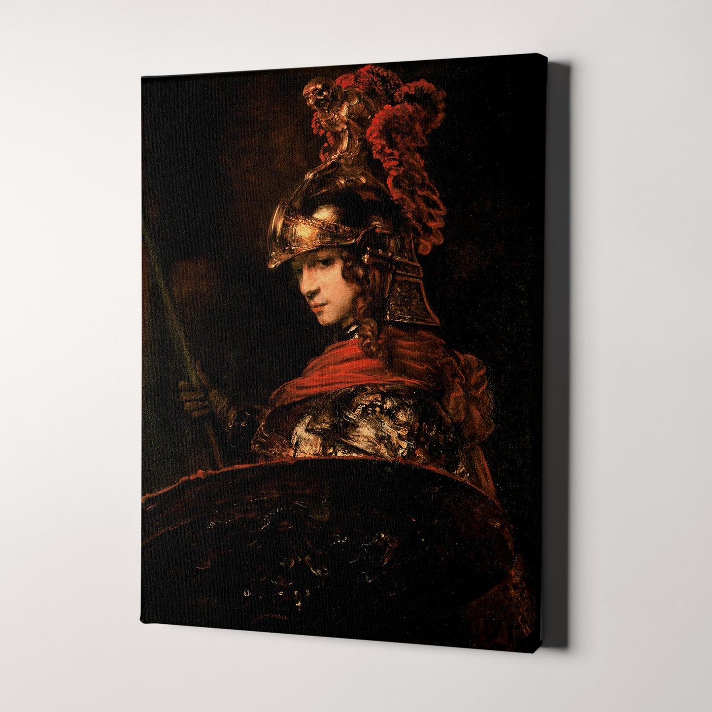 Pallas Athena or, Armoured Figure by Rembrandt