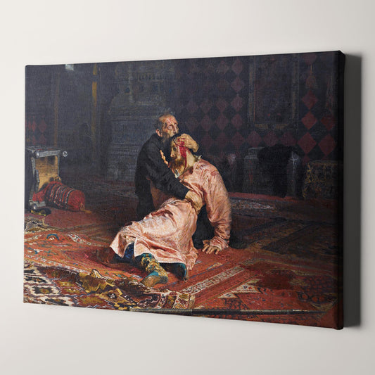 Ivan the Terrible and His Son Ivan on 16 November 1581 by Ilya Repin